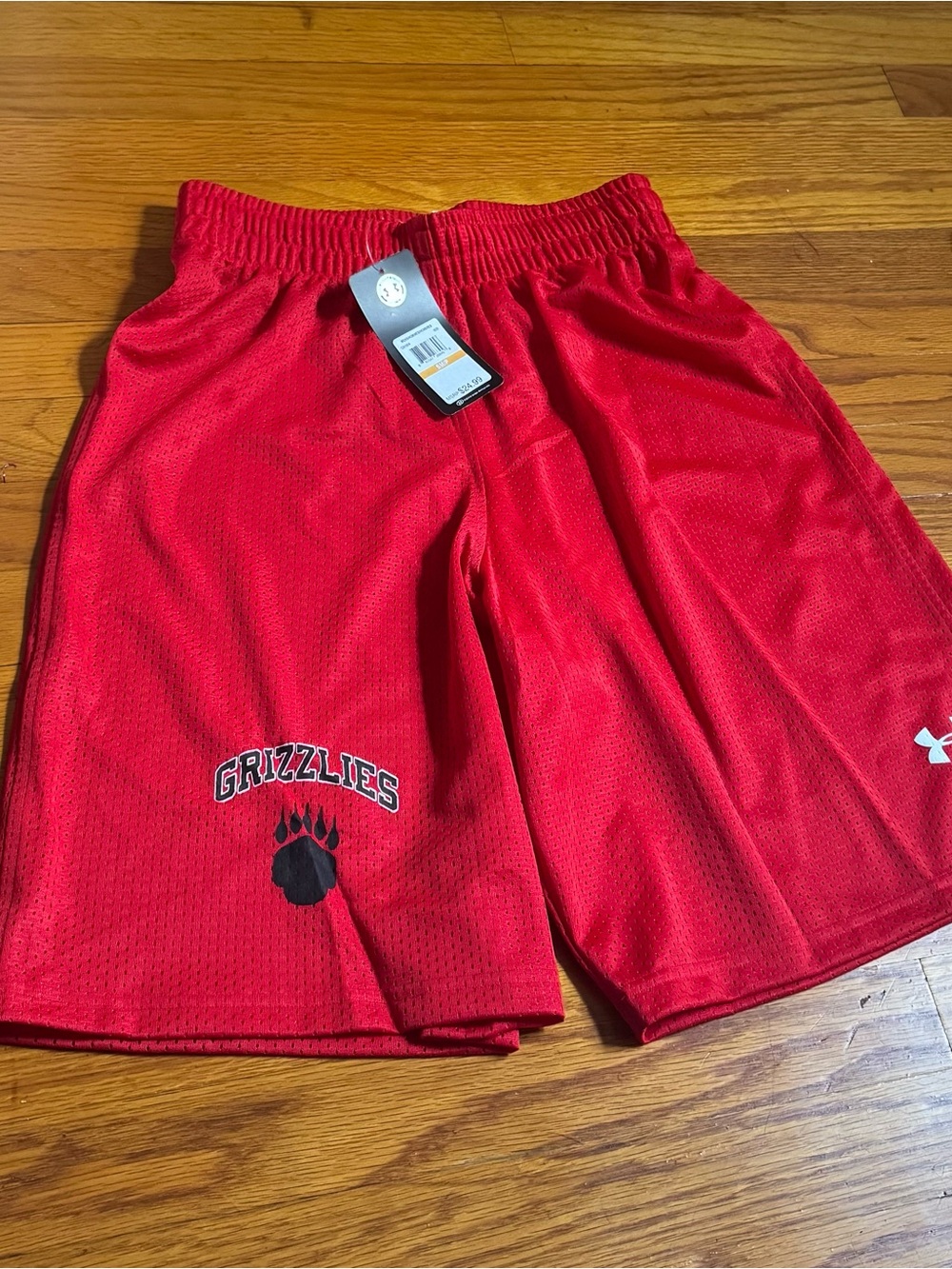 Under Armour Red Grizzlies Mesh Athletic Shorts